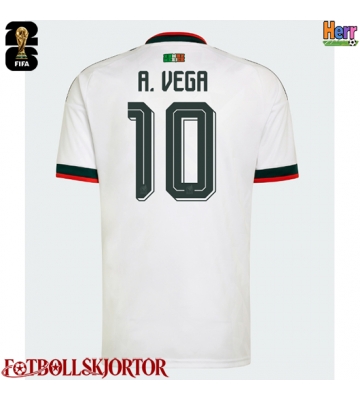 Mexiko Alexis Vega #10 Bortatröja VM 2026 Kortärmad
